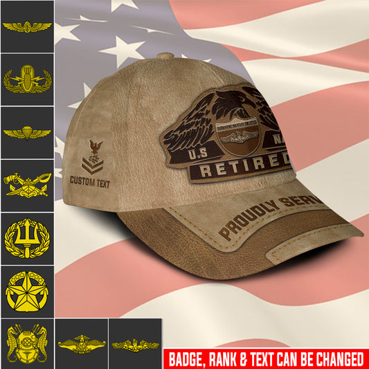 US Military – Navy Badge All Over Print Cap