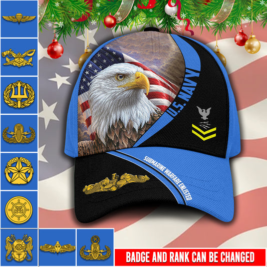 US Military – Navy Badge All Over Print Cap