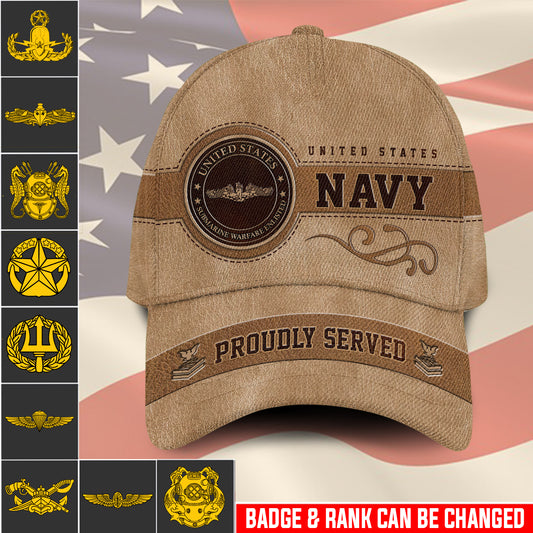 US Military – Navy Badge All Over Print Cap