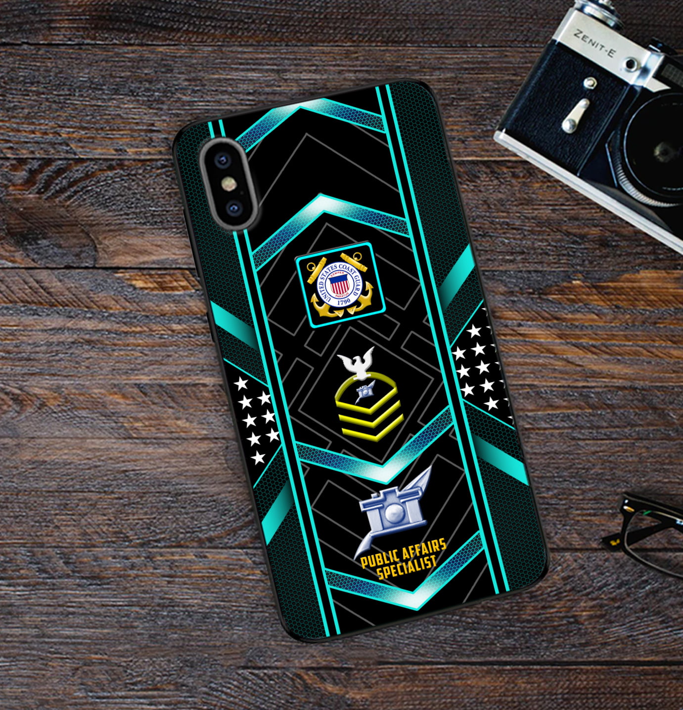 Personalized US Military - Coast Guard Rating Phone Case Printed