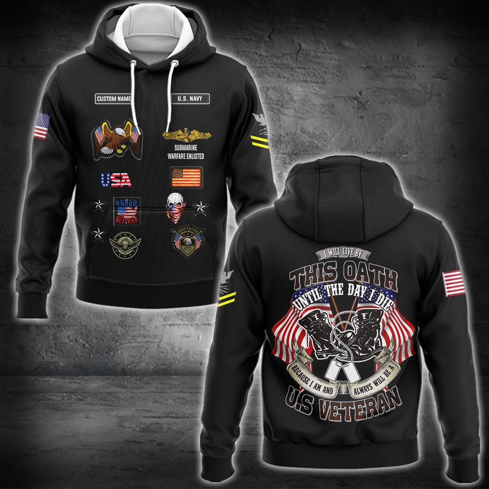 US Military – Navy Badge All Over Print Bomber Jacket