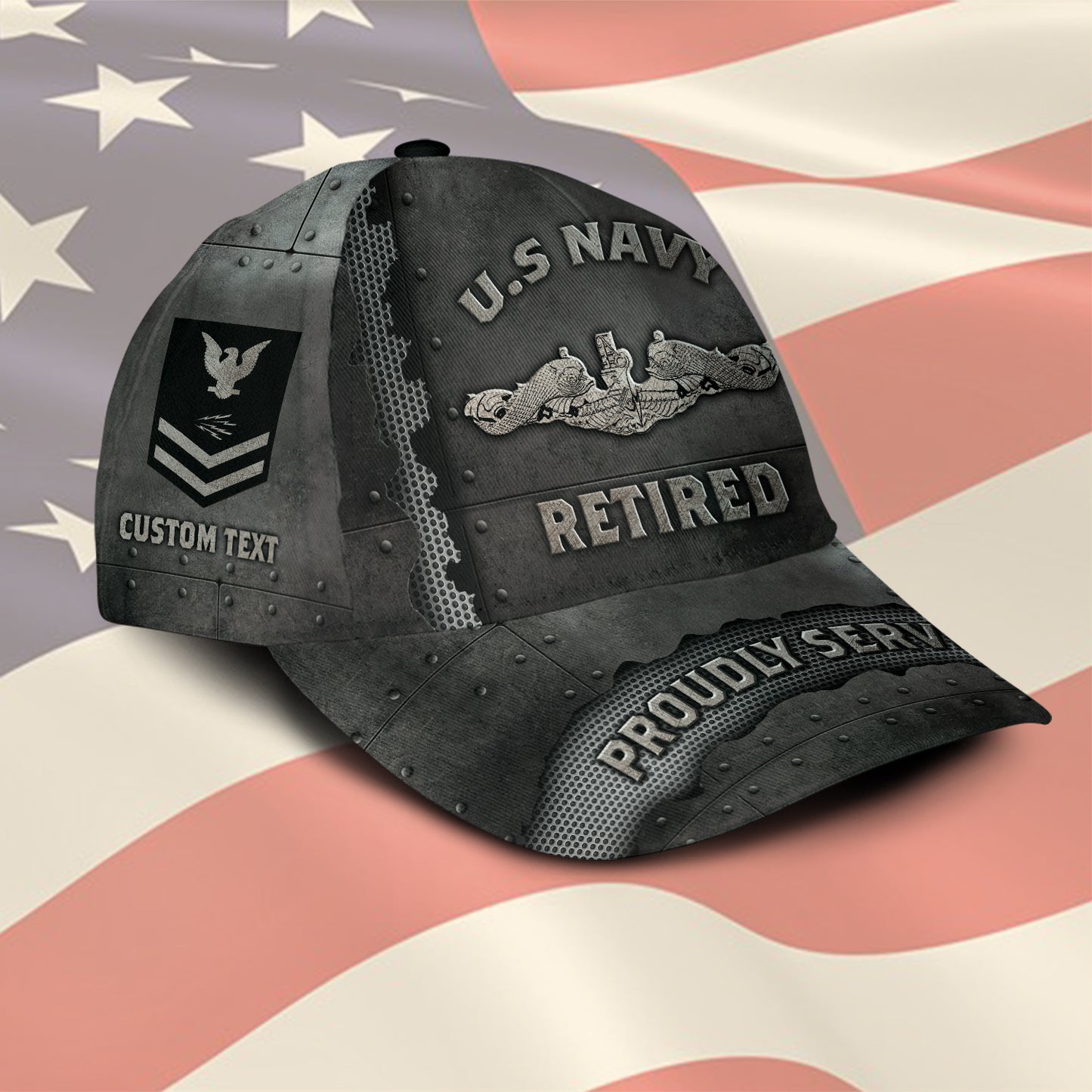 US Military – Navy Badge All Over Print Cap