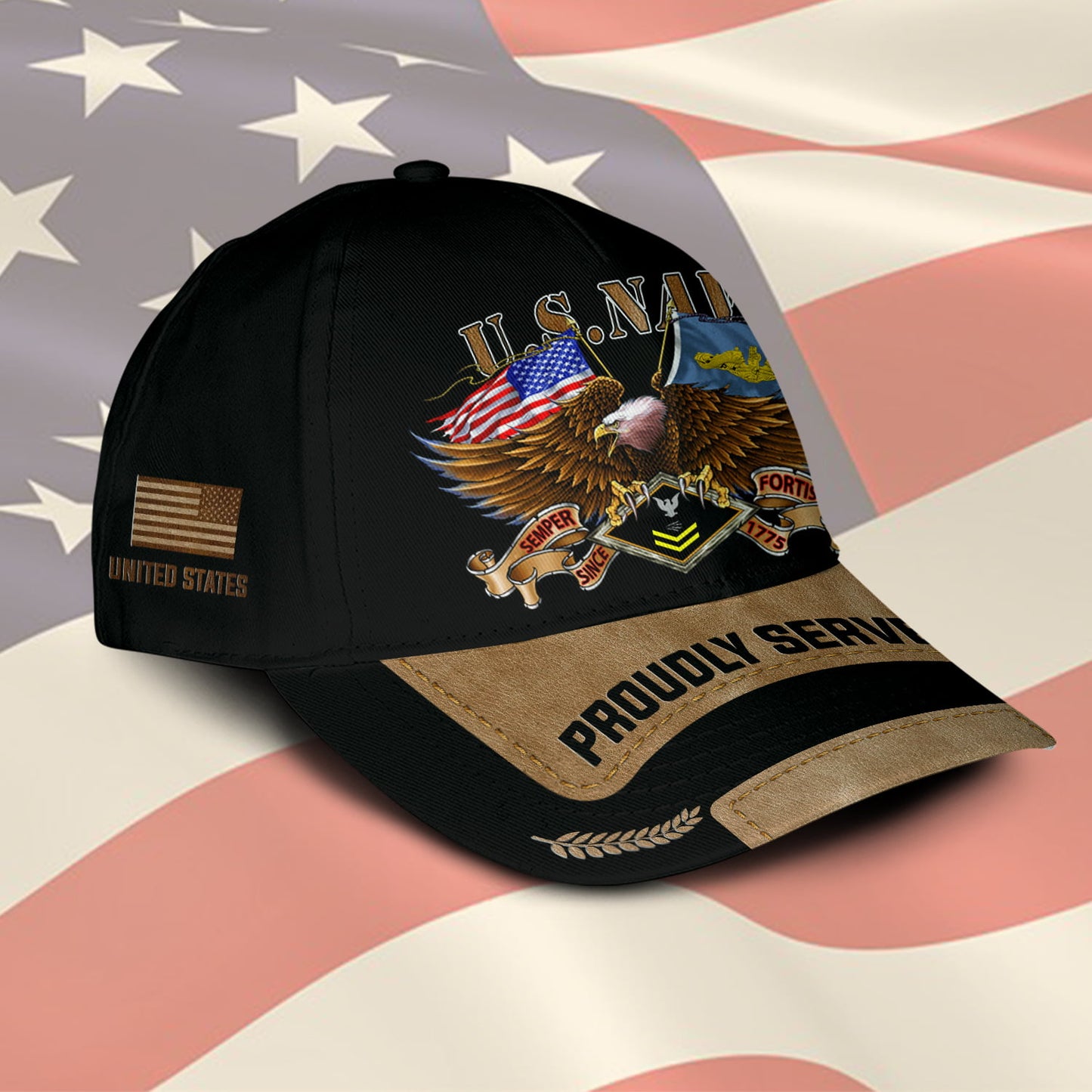 US Militär – Navy Badge All Over Print Cap