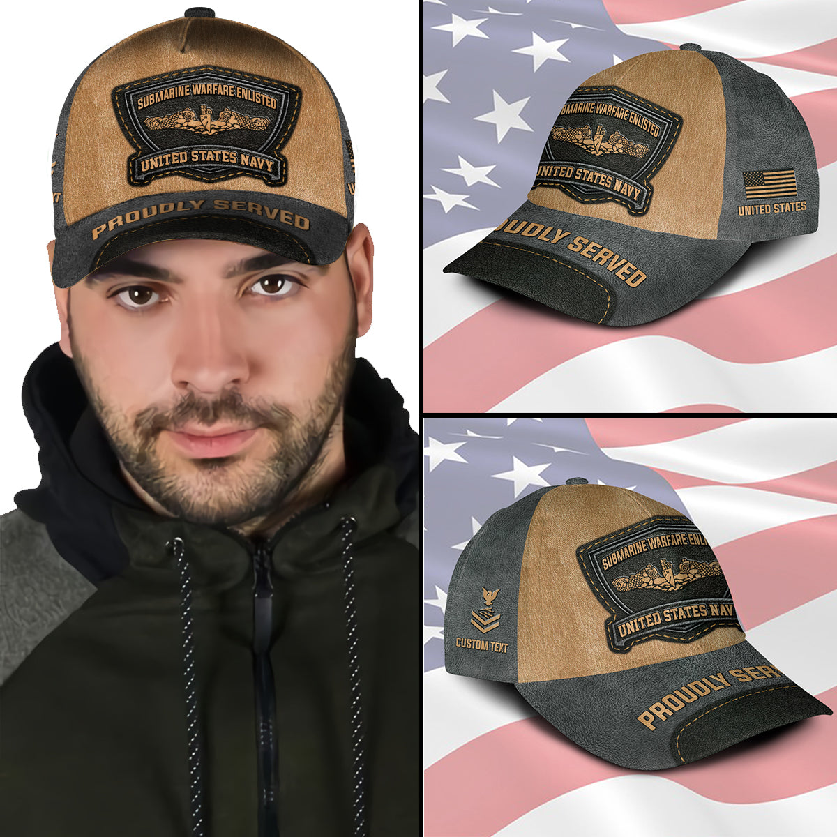 US Military – Navy Badge All Over Print Cap