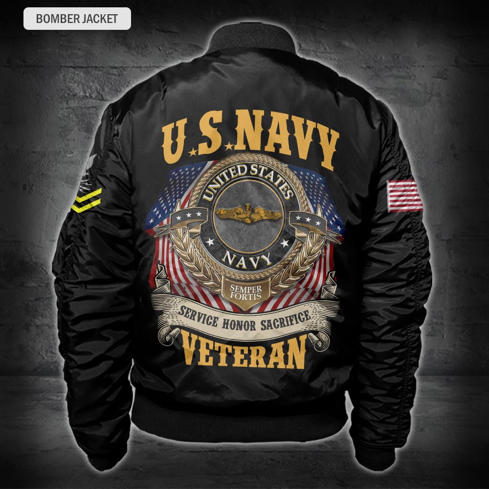 US Military – Navy Badge All Over Print Hoodie