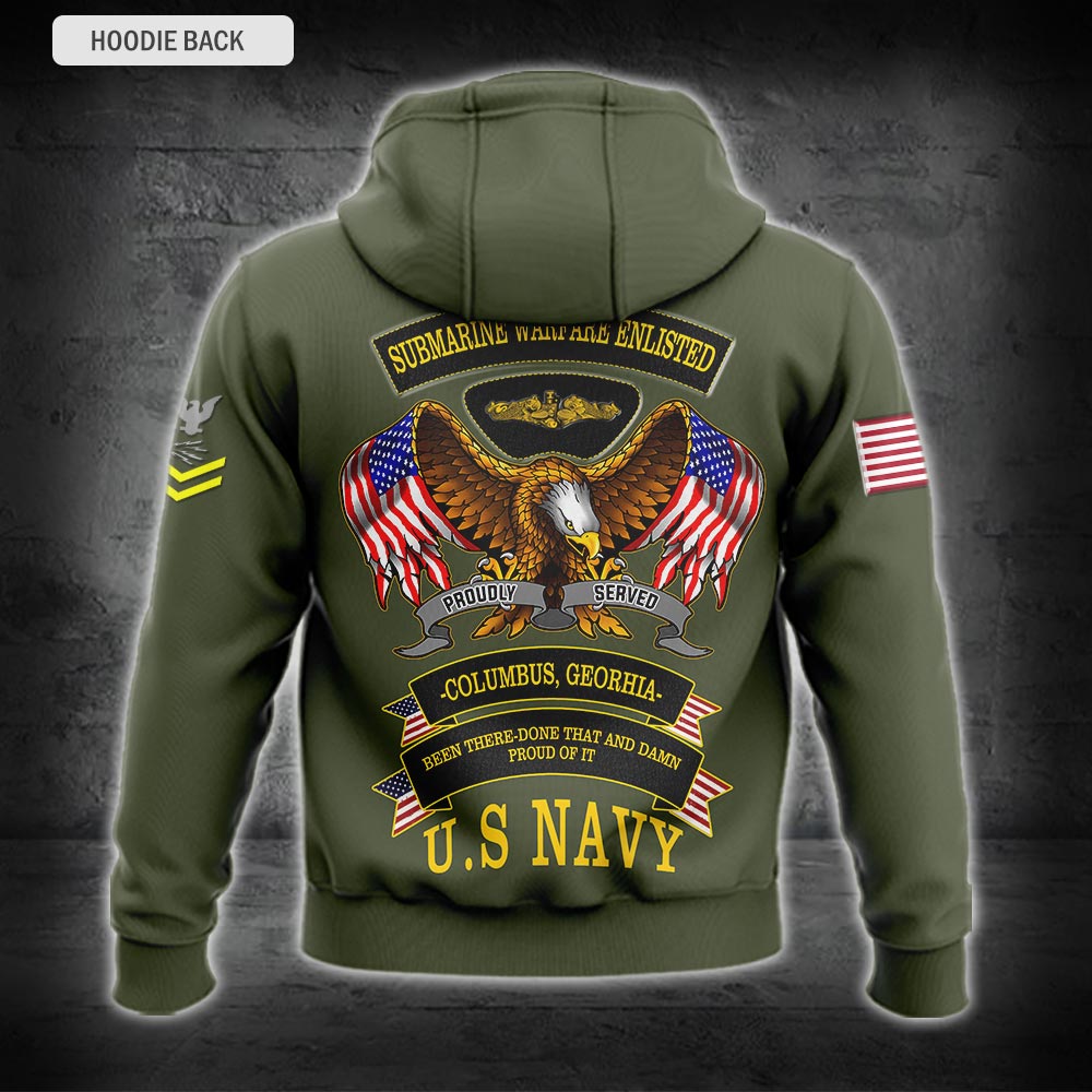 US Military – Navy Badge All Over Print Bomber Jacket