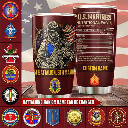 US Military – Marine Battalion – Tumbler