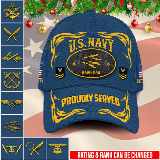 US Military – Navy Rating All Over Print Cap