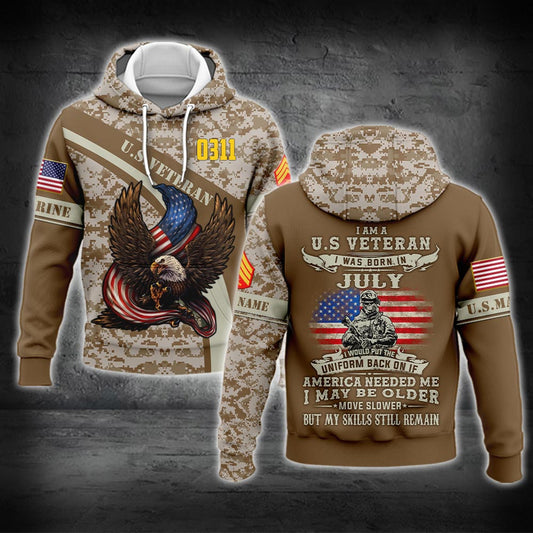 US Military – Marine MOS All Over Print Hoodie