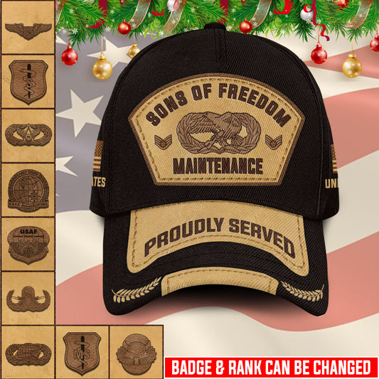 US Military – Air Force Badge All Over Print Cap