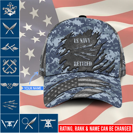 US Military – Navy Rating All Over Print Cap