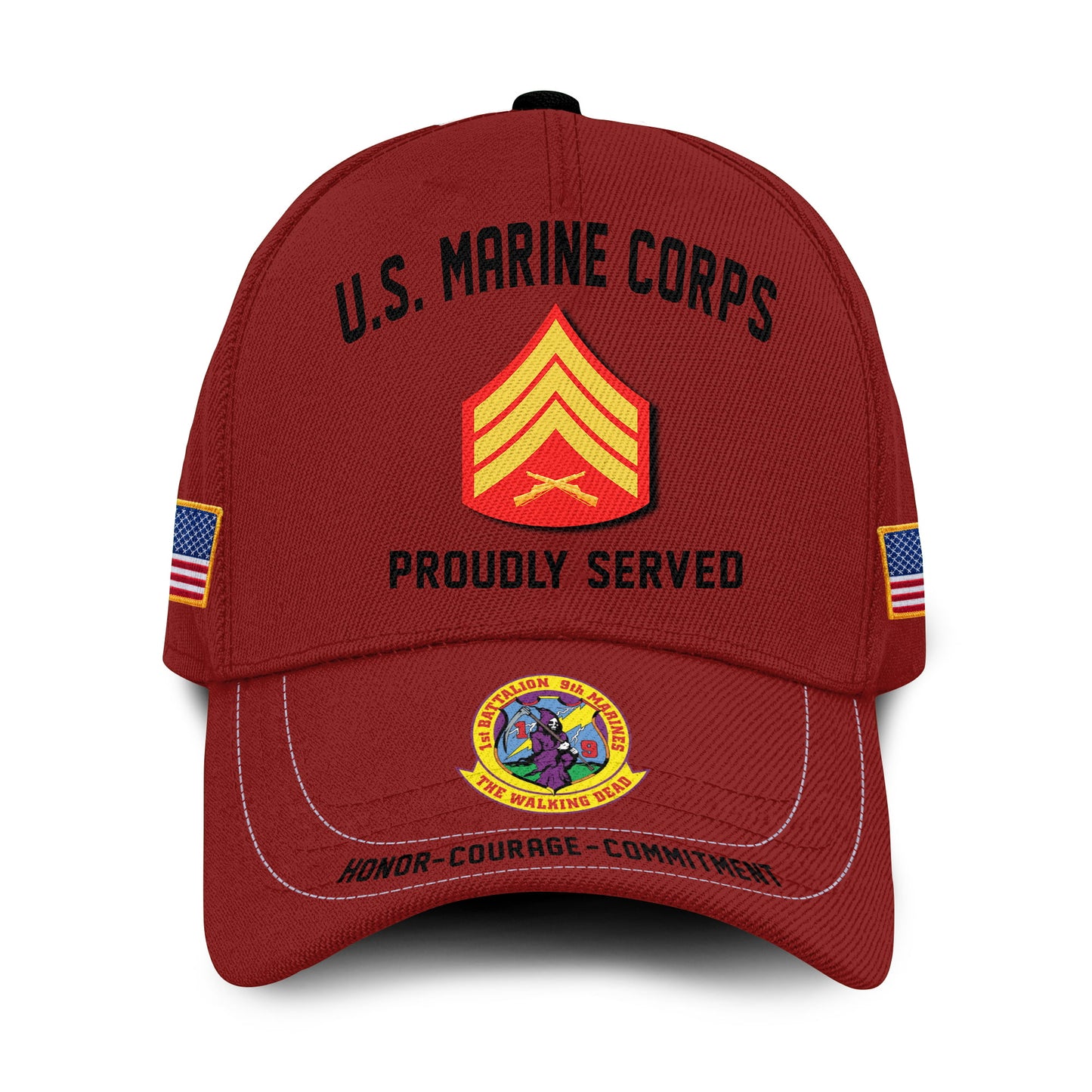 US Military – Marine Battalion All Over Print Cap