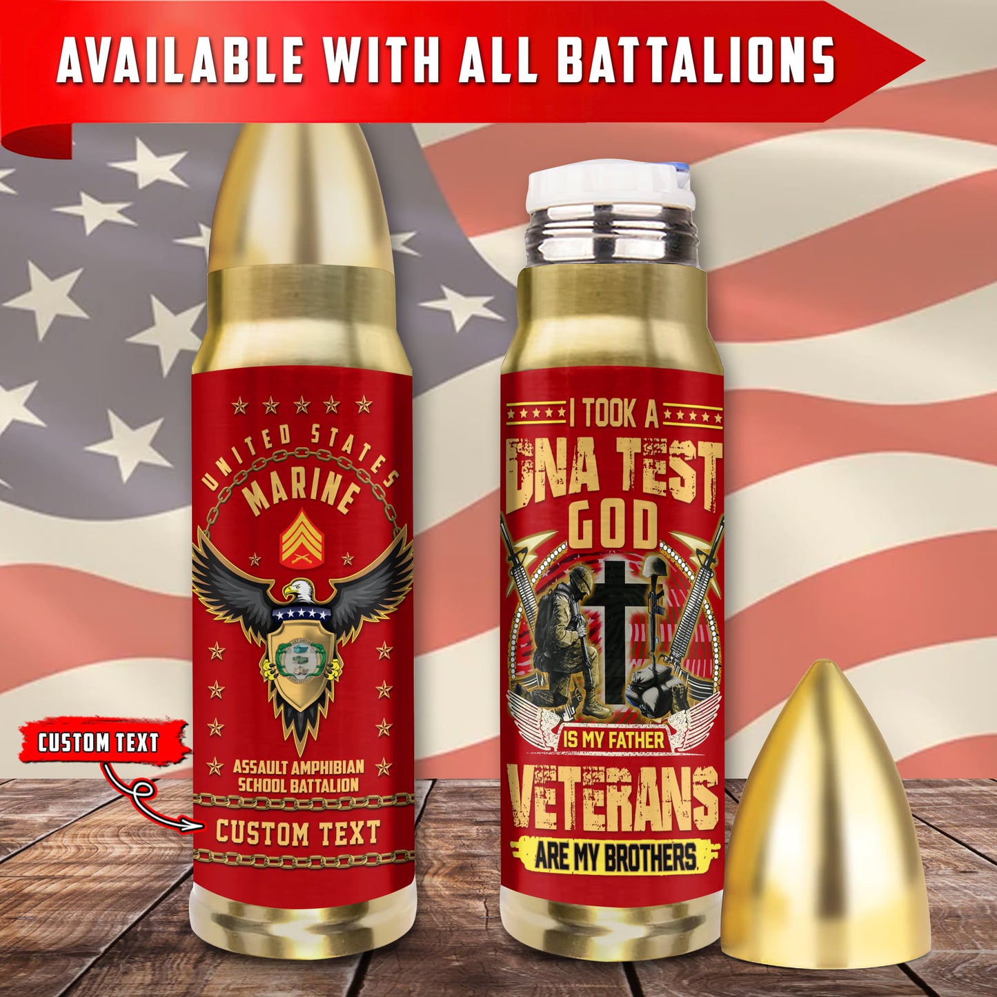 US Military – Marine Battalion – Bullet Tumbler