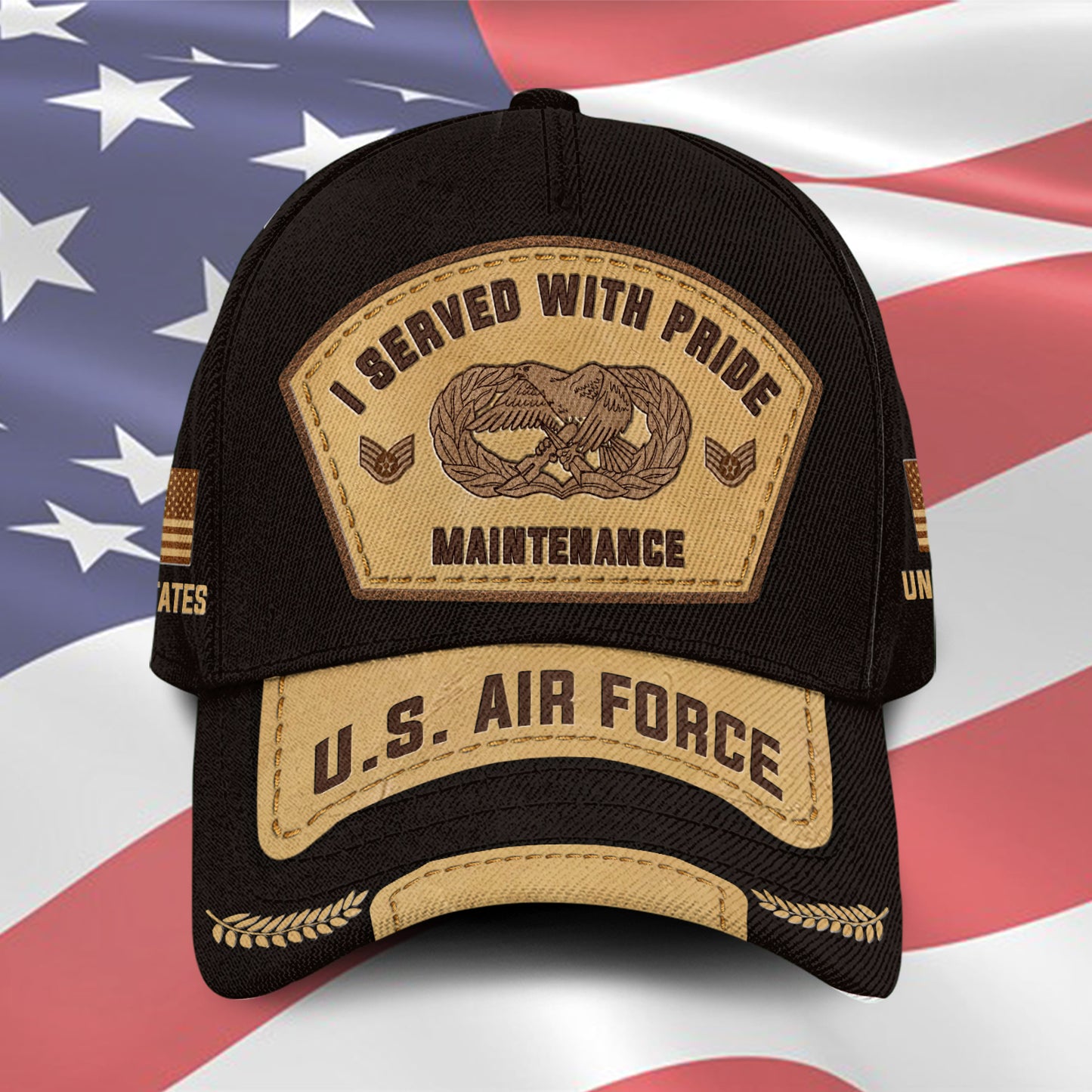 US Military – Air Force Badge All Over Print Cap