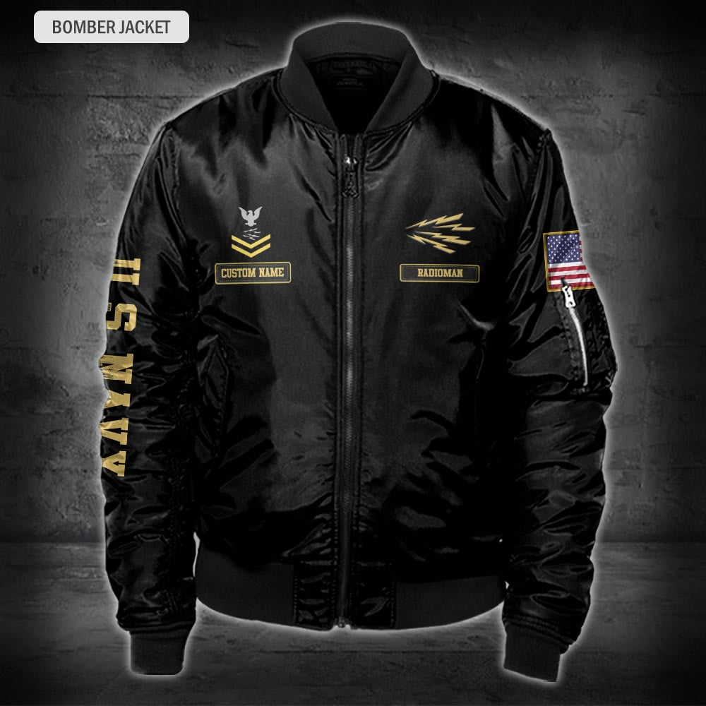 US Military – Navy Rating All Over Print Bomber Jacket