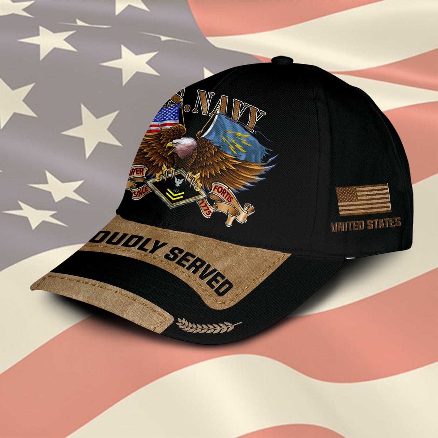 US Military – Navy Rating All Over Print Cap