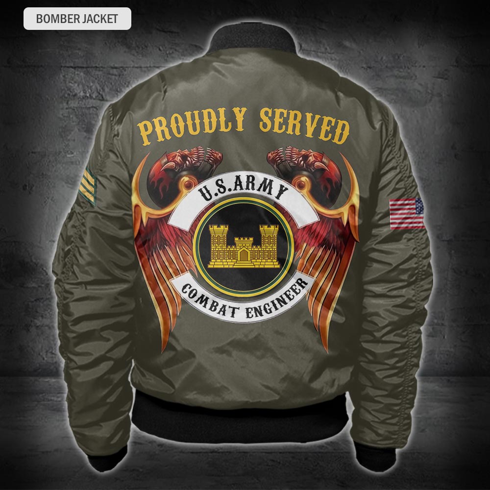 US Militär – Army Branch Kapuzenpullover mit durchgehendem Print