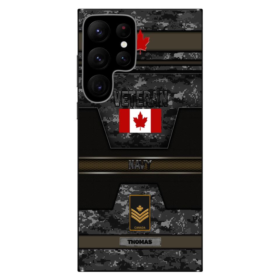 Personalized Canadian Soldier/Veterans Phone Case Printed - 0601230008