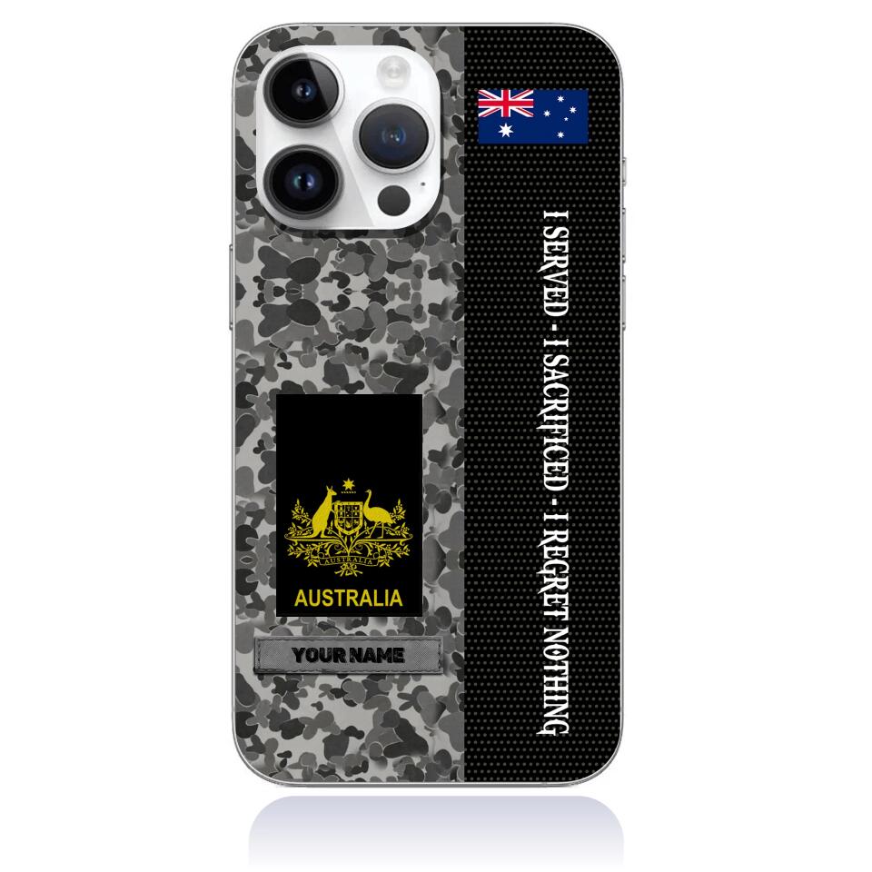 Personalized Australian Soldier/Veterans Phone Case Printed - 3101230001