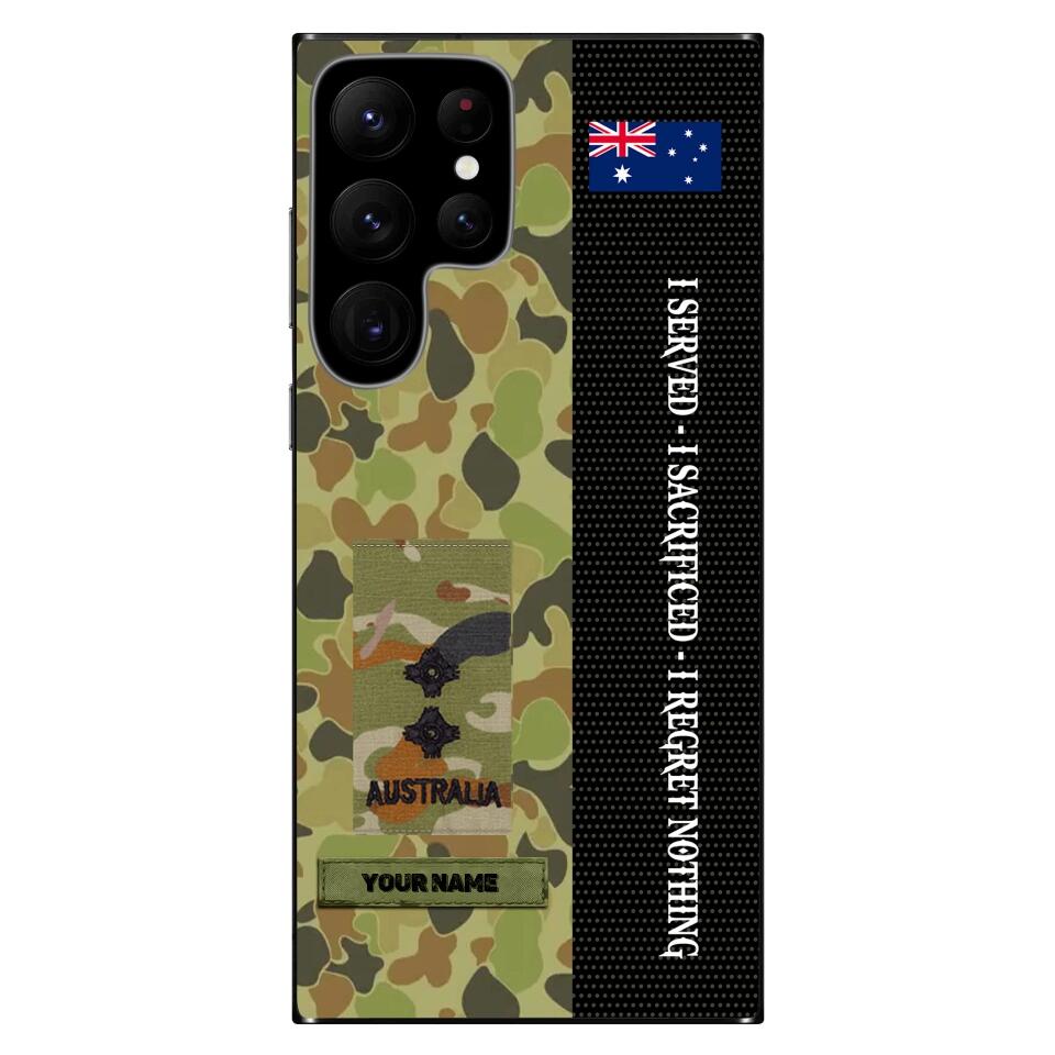 Personalized Australian Soldier/Veterans Phone Case Printed - 3101230001