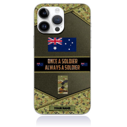 Coque de téléphone personnalisée pour soldat/vétéran australien - 3101230002