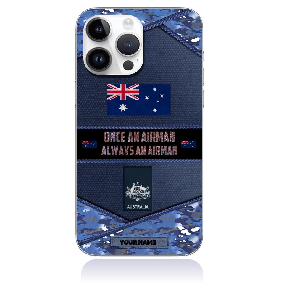 Coque de téléphone personnalisée pour soldat/vétéran australien - 3101230002