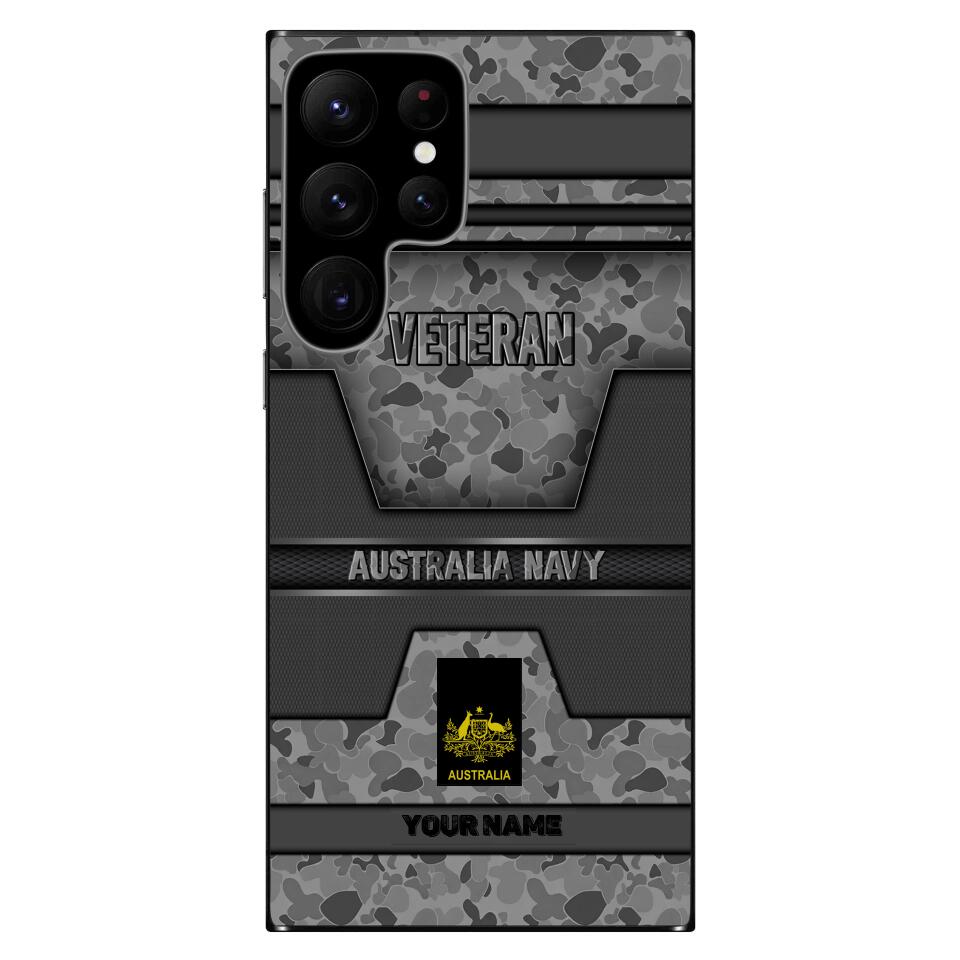 Coque de téléphone personnalisée pour soldat/vétéran australien - 3101230006