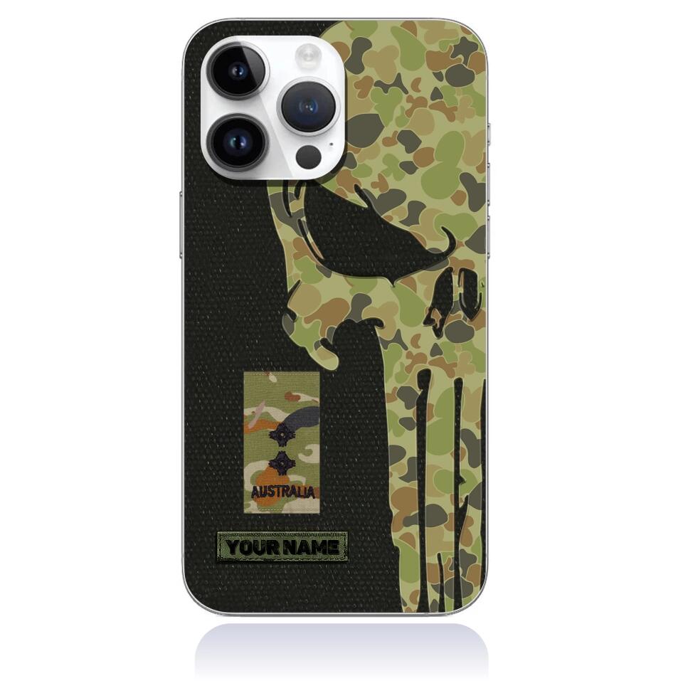 Coque de téléphone personnalisée pour soldat/vétéran australien - 3101230007