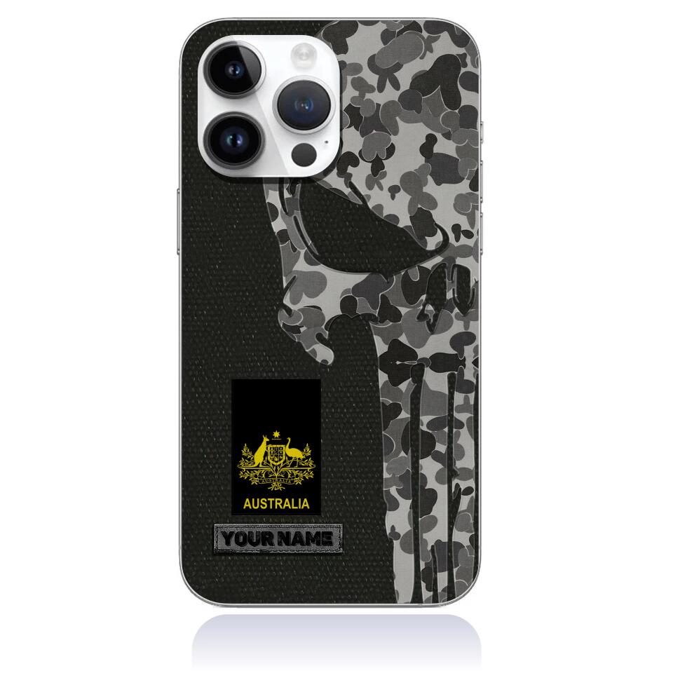 Coque de téléphone personnalisée pour soldat/vétéran australien - 3101230007