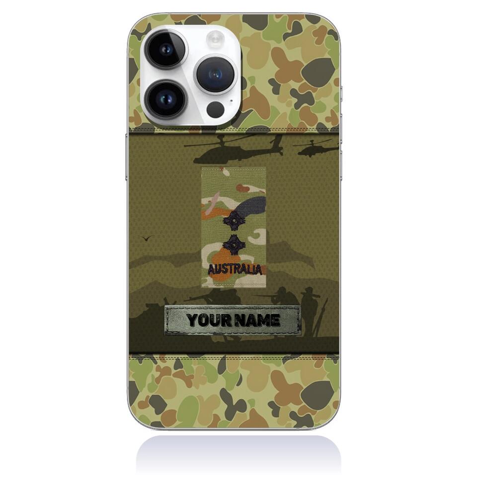 Coque de téléphone personnalisée pour soldat/vétéran australien - 3101230008