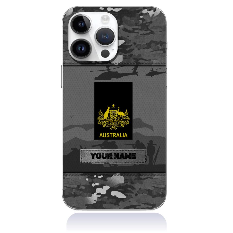 Coque de téléphone personnalisée pour soldat/vétéran australien - 3101230008