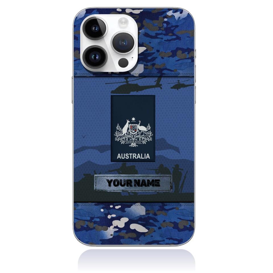 Coque de téléphone personnalisée pour soldat/vétéran australien - 3101230008