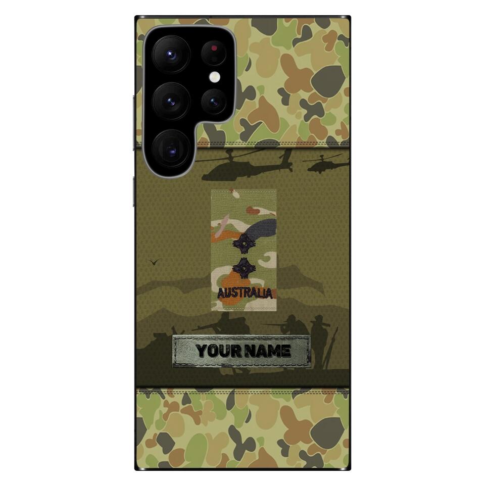 Coque de téléphone personnalisée pour soldat/vétéran australien - 3101230008