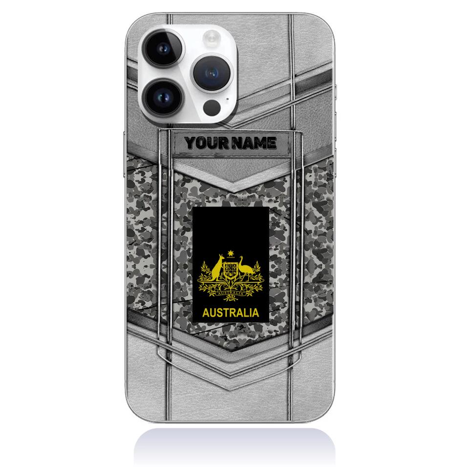 Coque de téléphone personnalisée pour soldat/vétéran australien - 3101230009