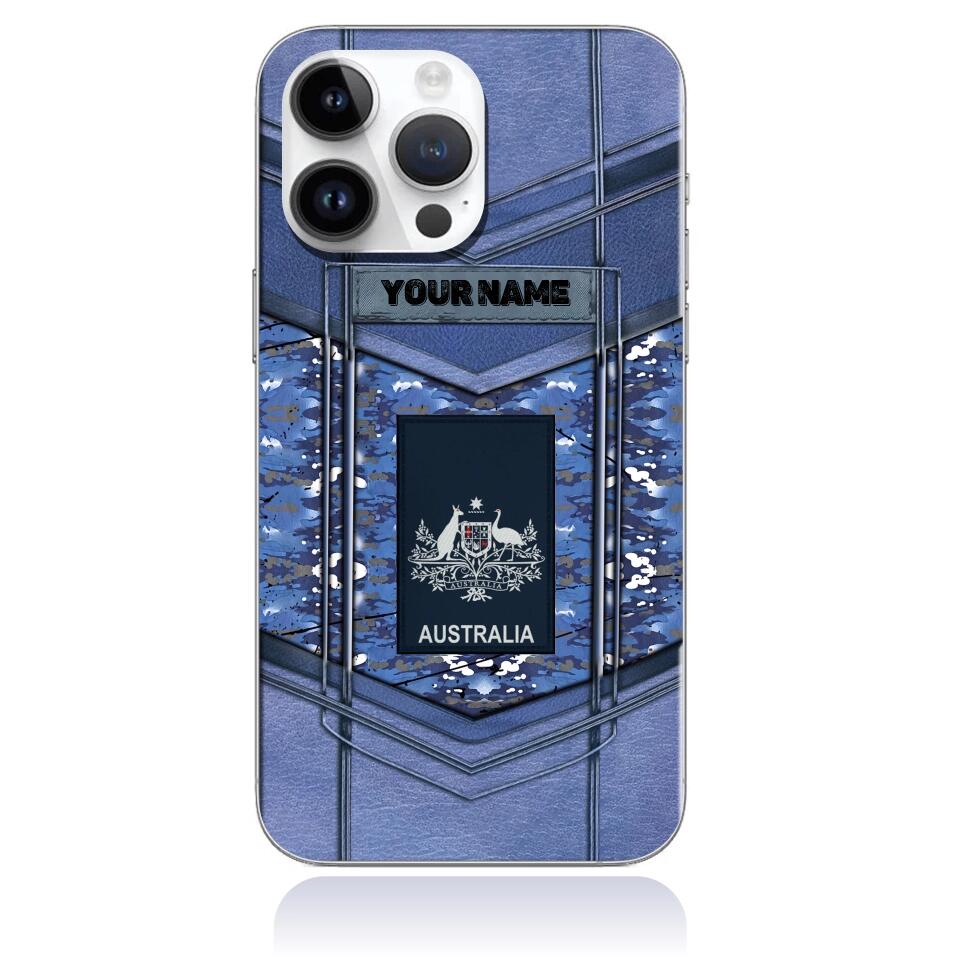 Coque de téléphone personnalisée pour soldat/vétéran australien - 3101230009