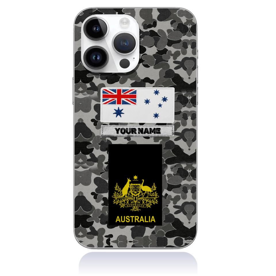 Coque de téléphone personnalisée pour soldat/vétéran australien - 3101230010