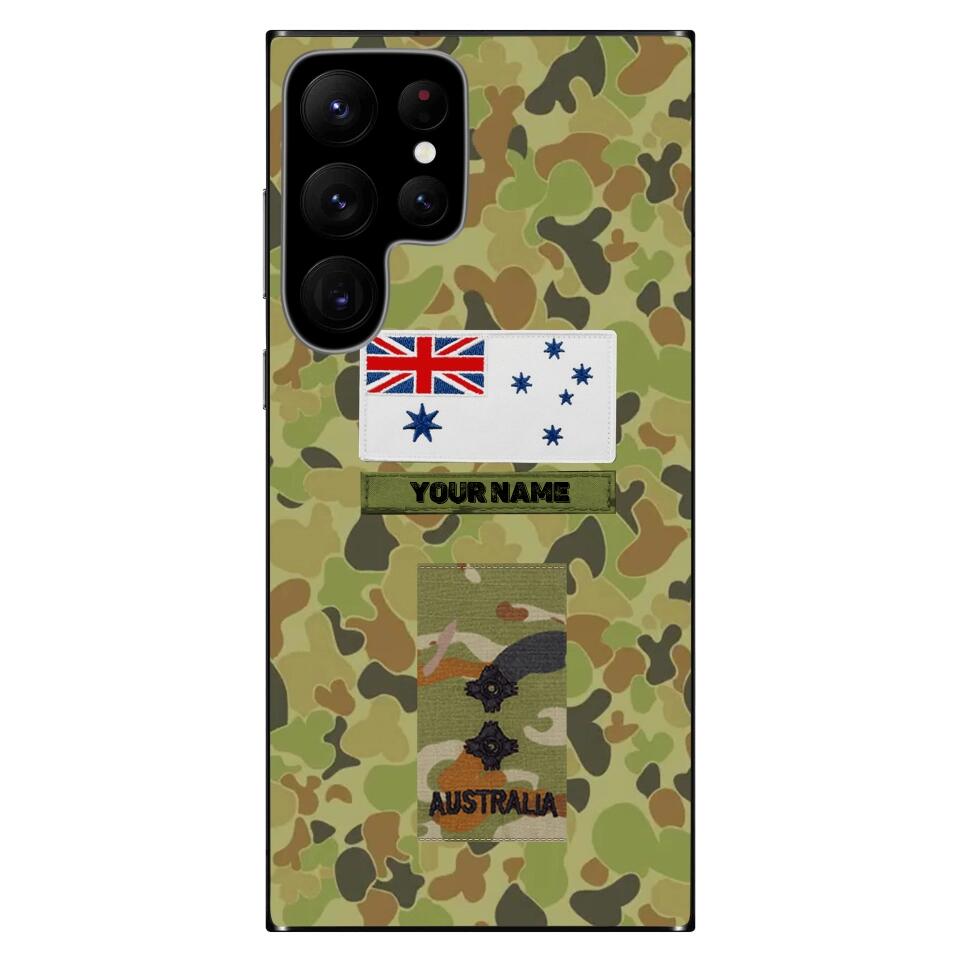 Coque de téléphone personnalisée pour soldat/vétéran australien - 3101230010