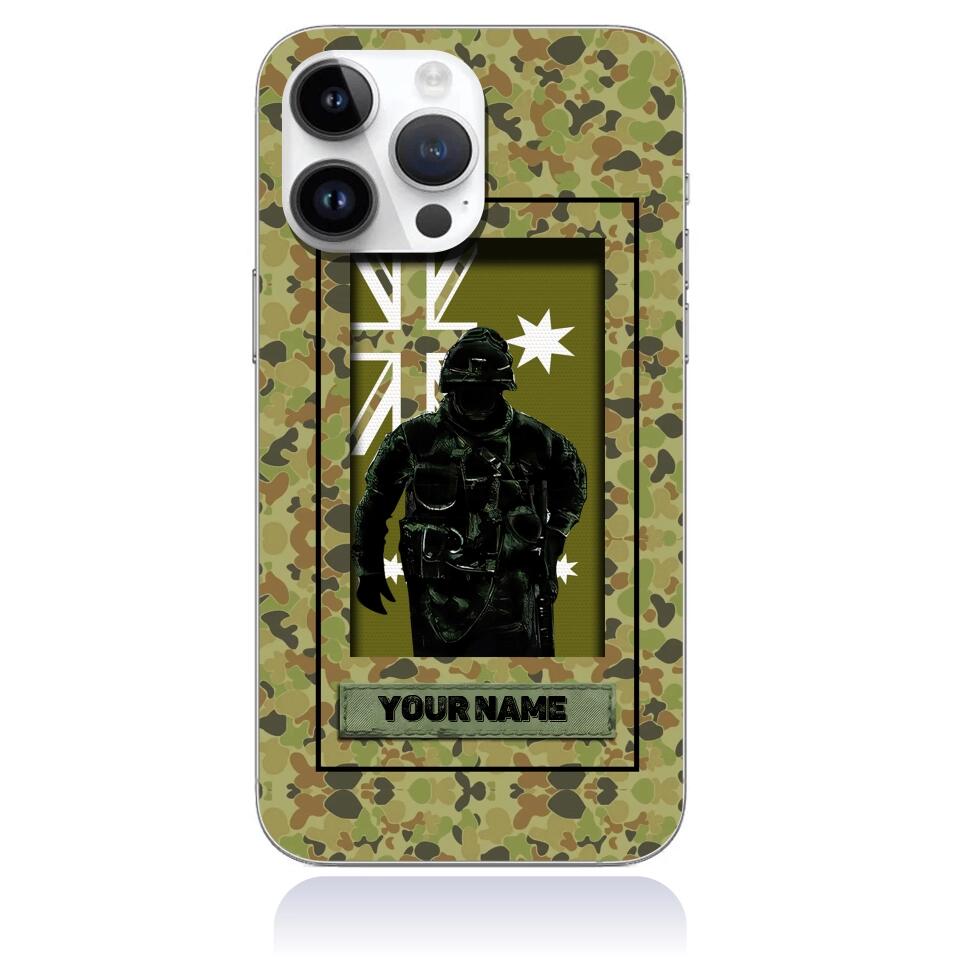 Coque de téléphone personnalisée pour soldat/vétéran australien - 3101230011