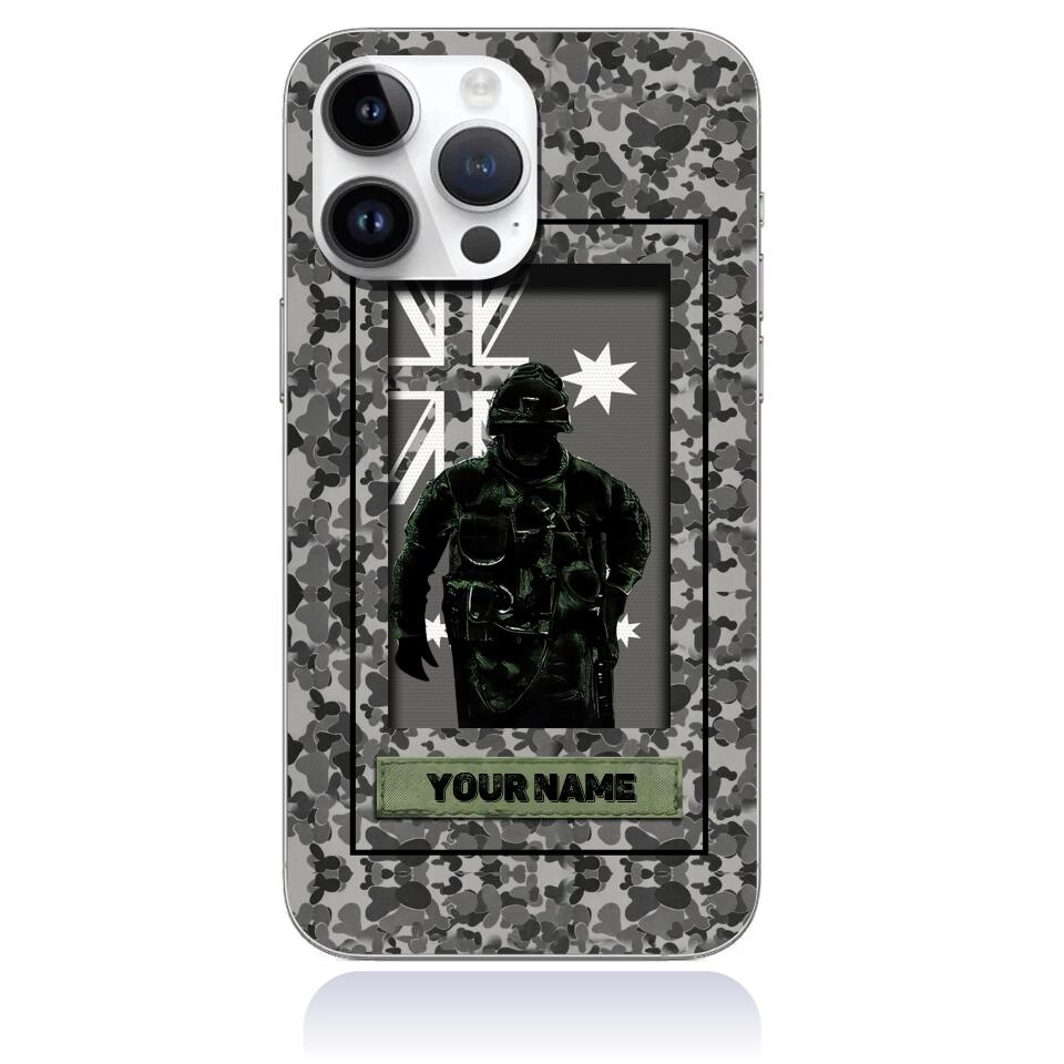 Coque de téléphone personnalisée pour soldat/vétéran australien - 3101230011