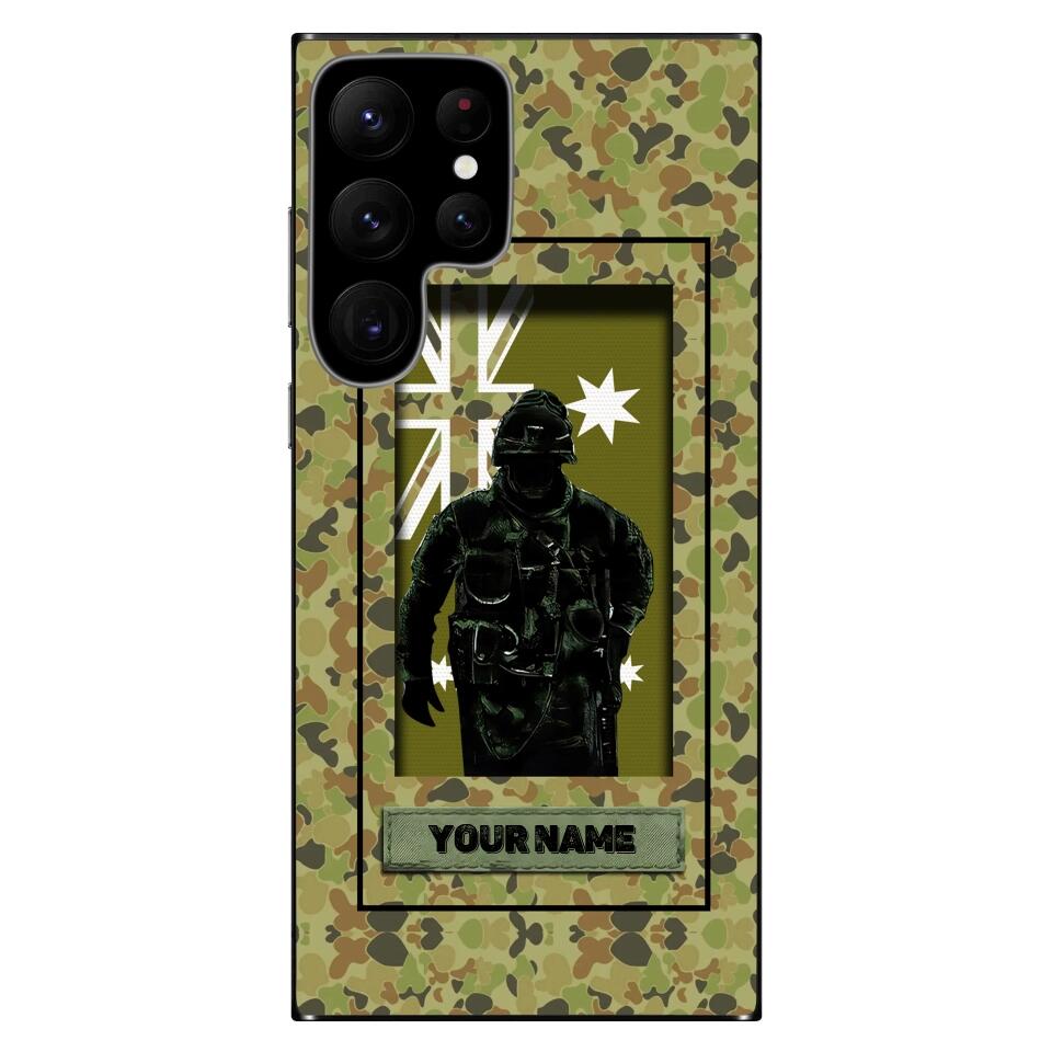 Coque de téléphone personnalisée pour soldat/vétéran australien - 3101230011