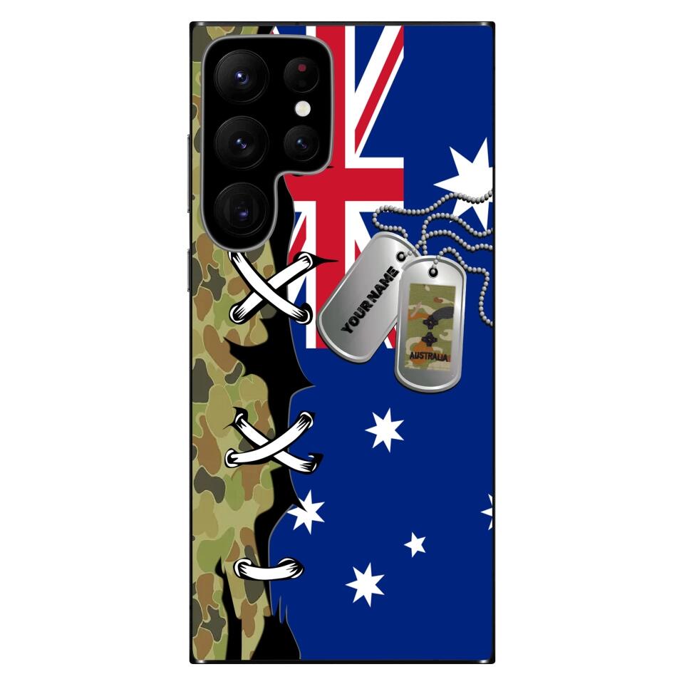 Coque de téléphone personnalisée pour soldat/vétéran australien - 3101230005