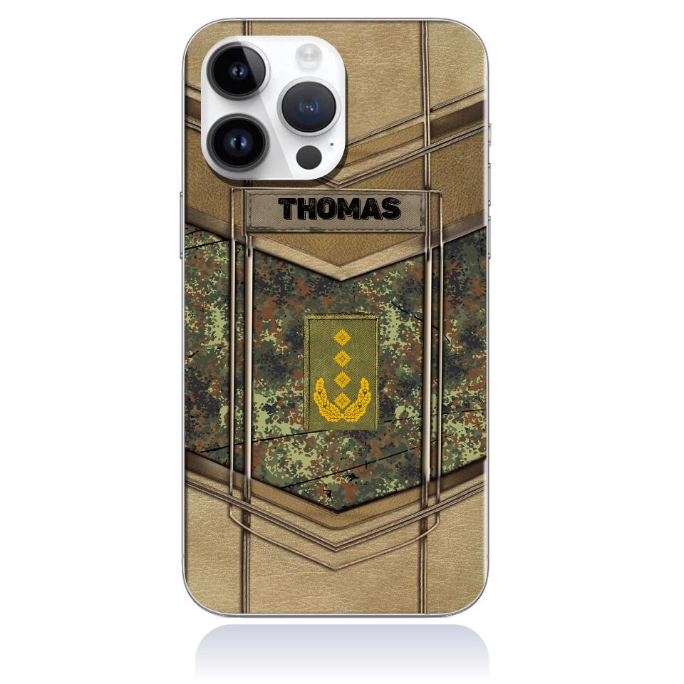 Coque de téléphone personnalisée imprimée pour soldat/vétéran allemand - 2602230001