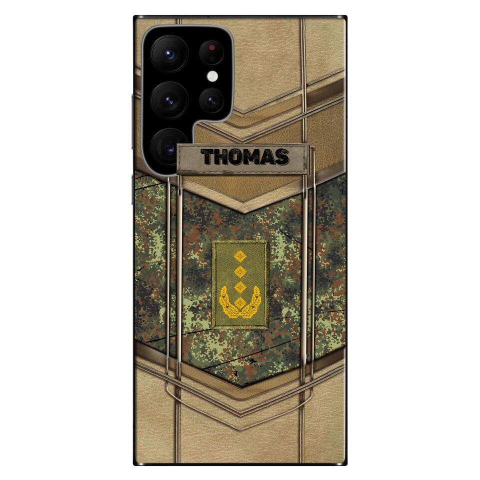 Coque de téléphone personnalisée imprimée pour soldat/vétéran allemand - 2602230001