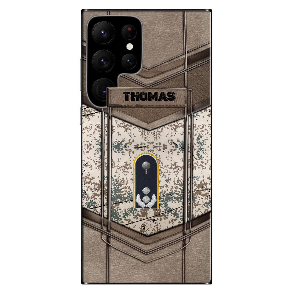 Coque de téléphone personnalisée imprimée pour soldat/vétéran allemand - 2602230001