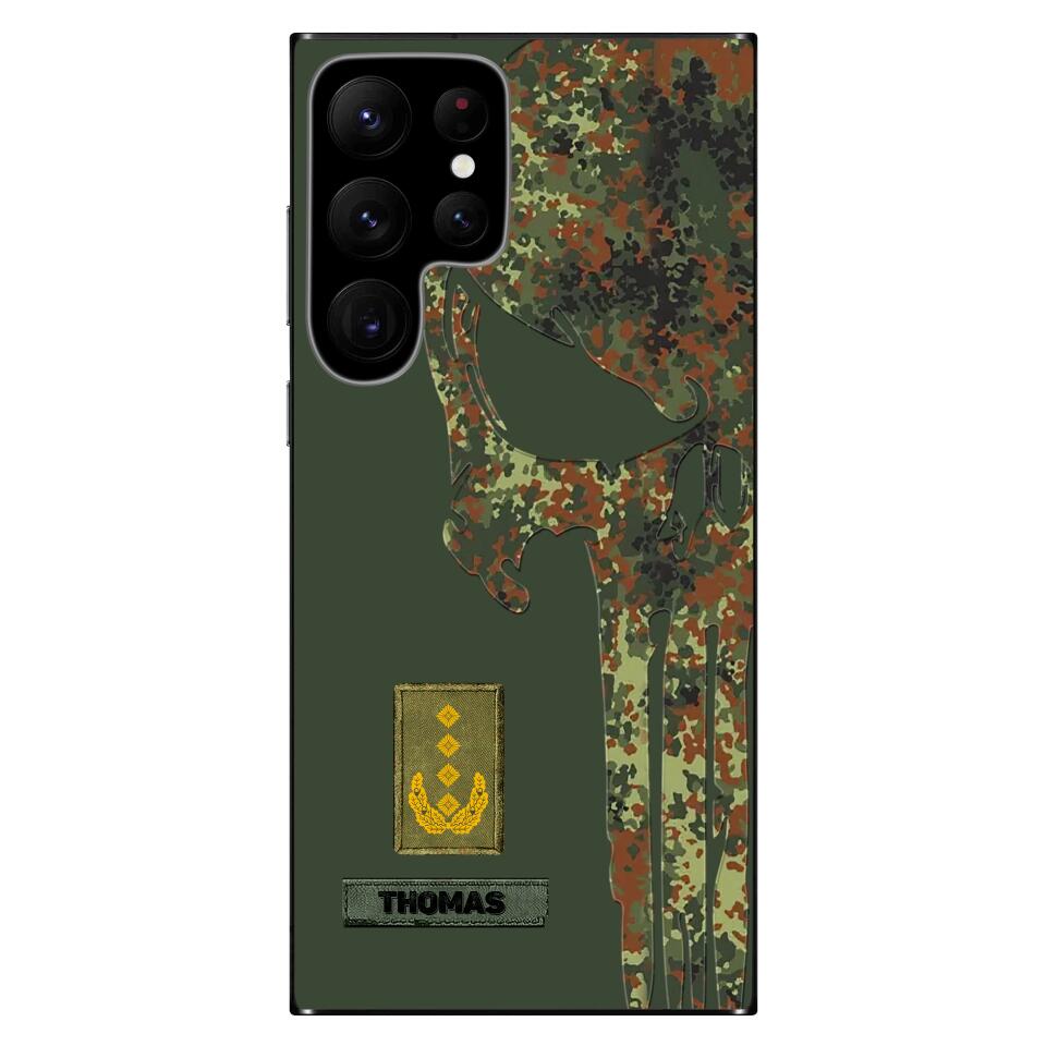 Coque de téléphone personnalisée imprimée pour soldat/vétéran allemand - 2602230004