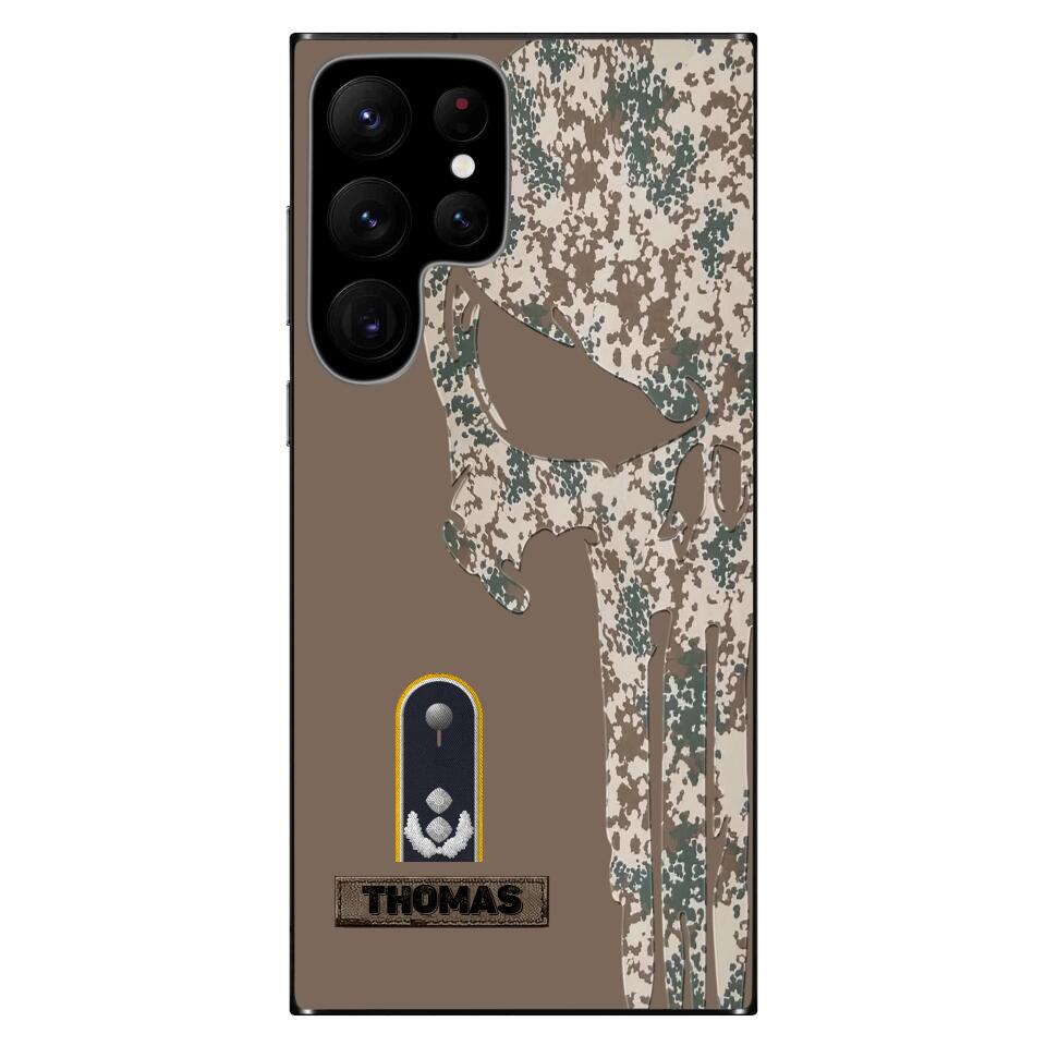 Coque de téléphone personnalisée imprimée pour soldat/vétéran allemand - 2602230004