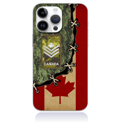 Personalized Canadian Soldier/Veterans Phone Case Printed - 22002230001