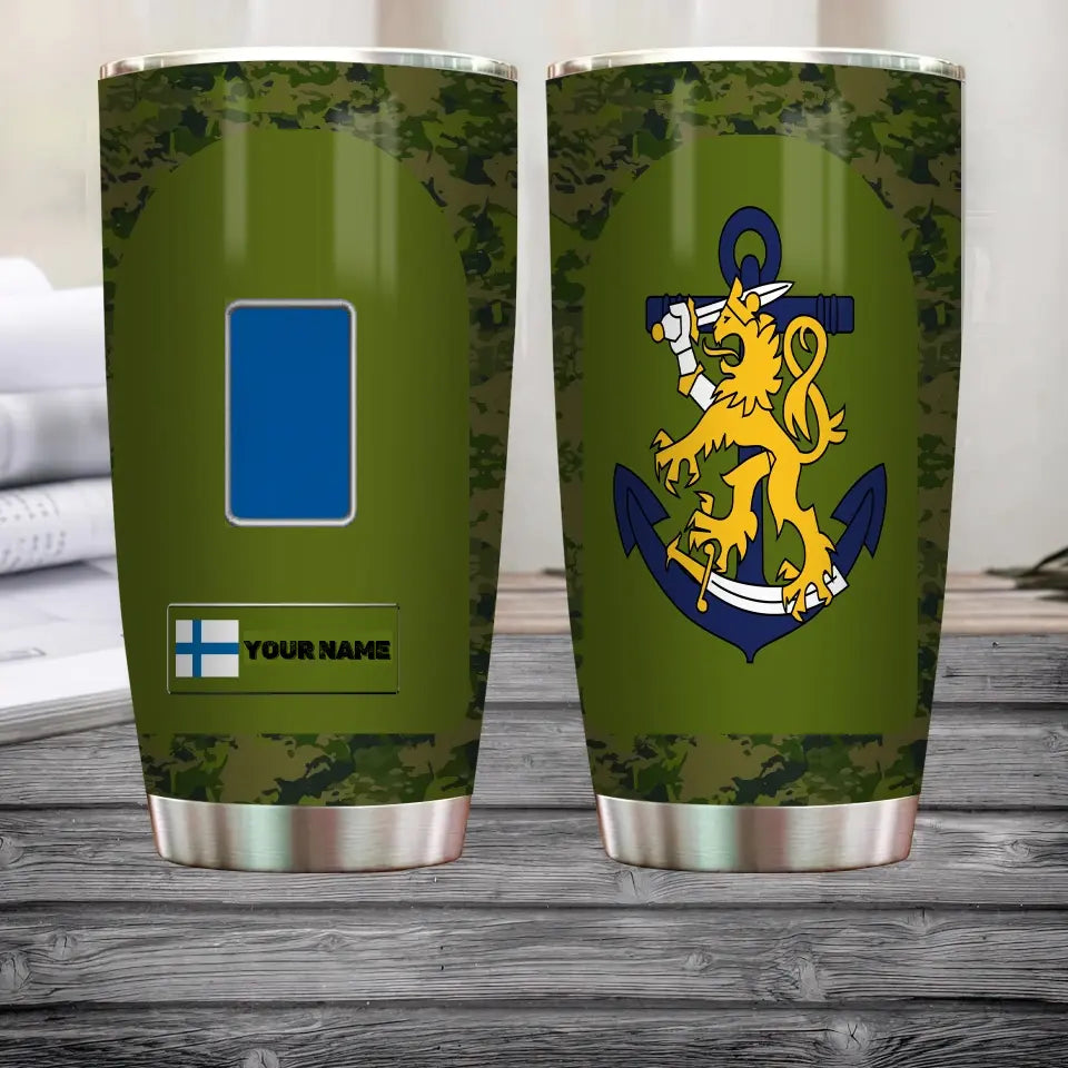 Verre à vin personnalisé avec motif camouflage, vétéran/soldat finlandais, avec rang et nom, imprimé sur toute la surface - 3004230003