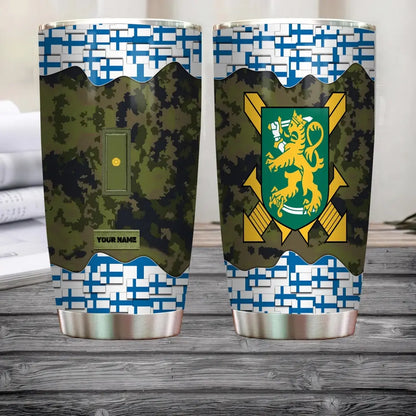 Verre à vin personnalisé avec motif camouflage, vétéran/soldat finlandais, avec rang et nom, imprimé sur toute la surface - 3004230004