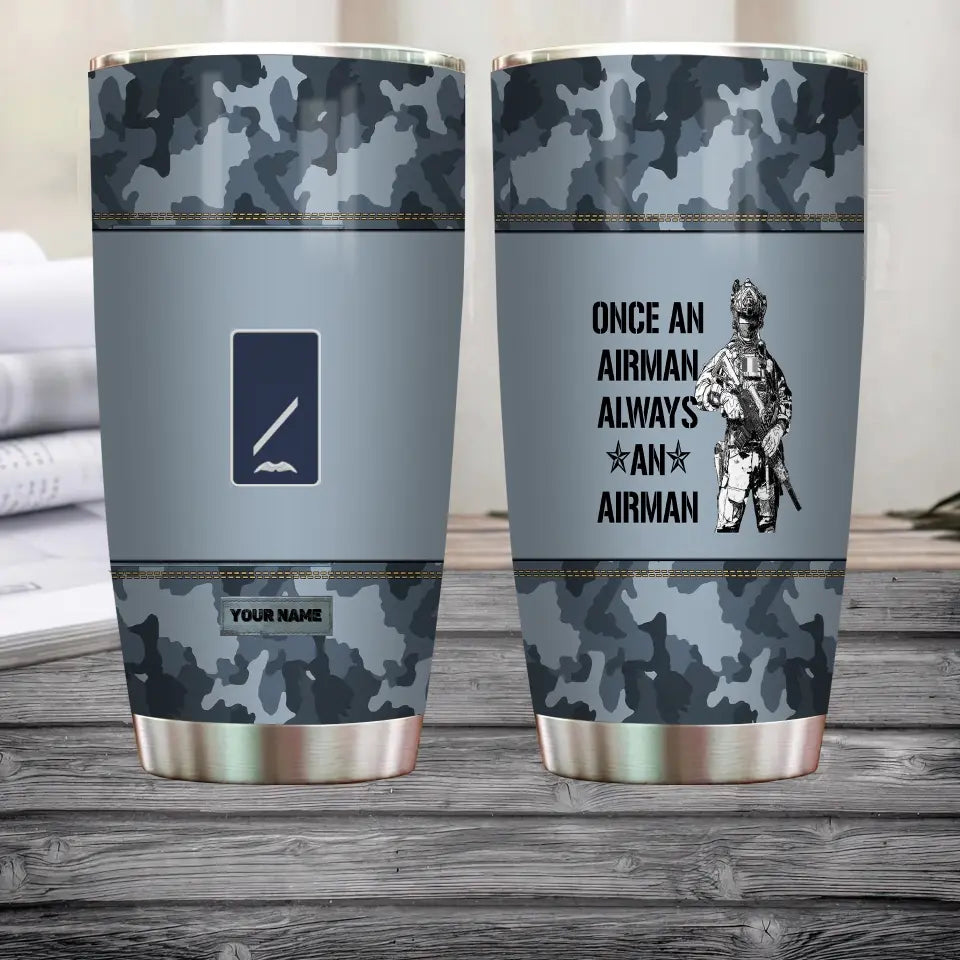 Personalisierter irischer Veteran/Soldat mit Rang und Namen, Camouflage-Becher, komplett bedruckt – 0805230004